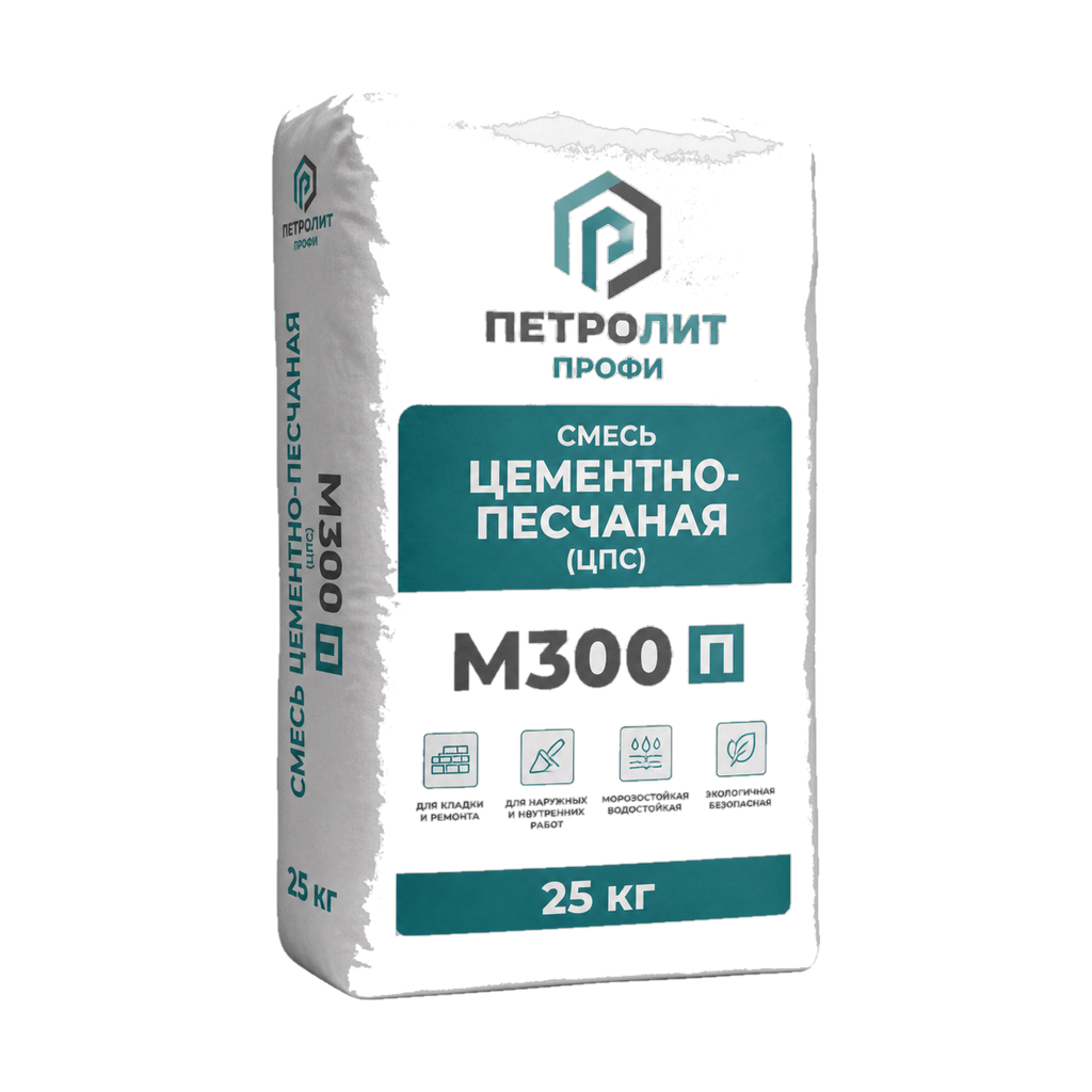 Смесь цементно-песчаная (ЦПС) М300Петролит Профи 25 кг
