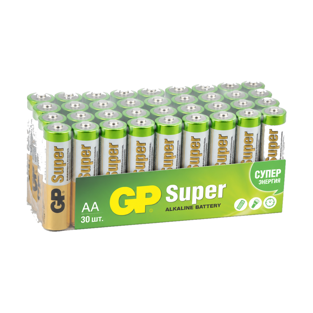 Батарейка GP Super AA (LR6/ER14505/FR6/R6P) 30шт.