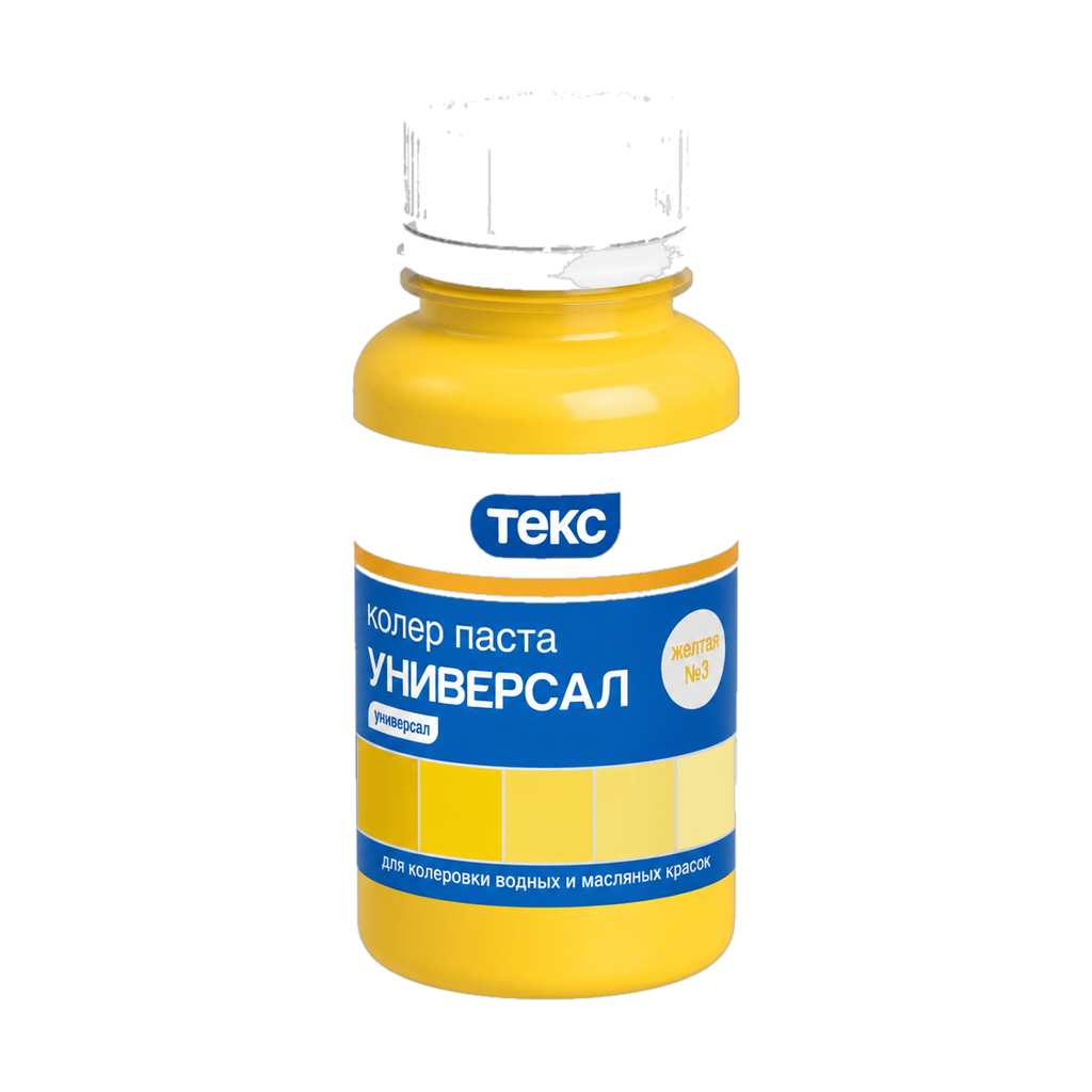Колер паста Текс Универсал желтая №3 0,1 л