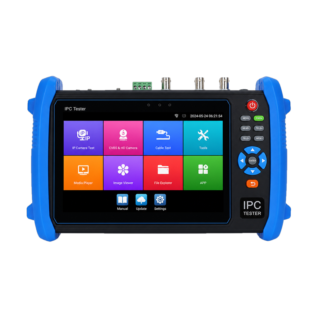 Профессиональный тестер IP и CCTV камер 8K IPC-9800 Pro +, H265, PoE++ 90W, порт SFP