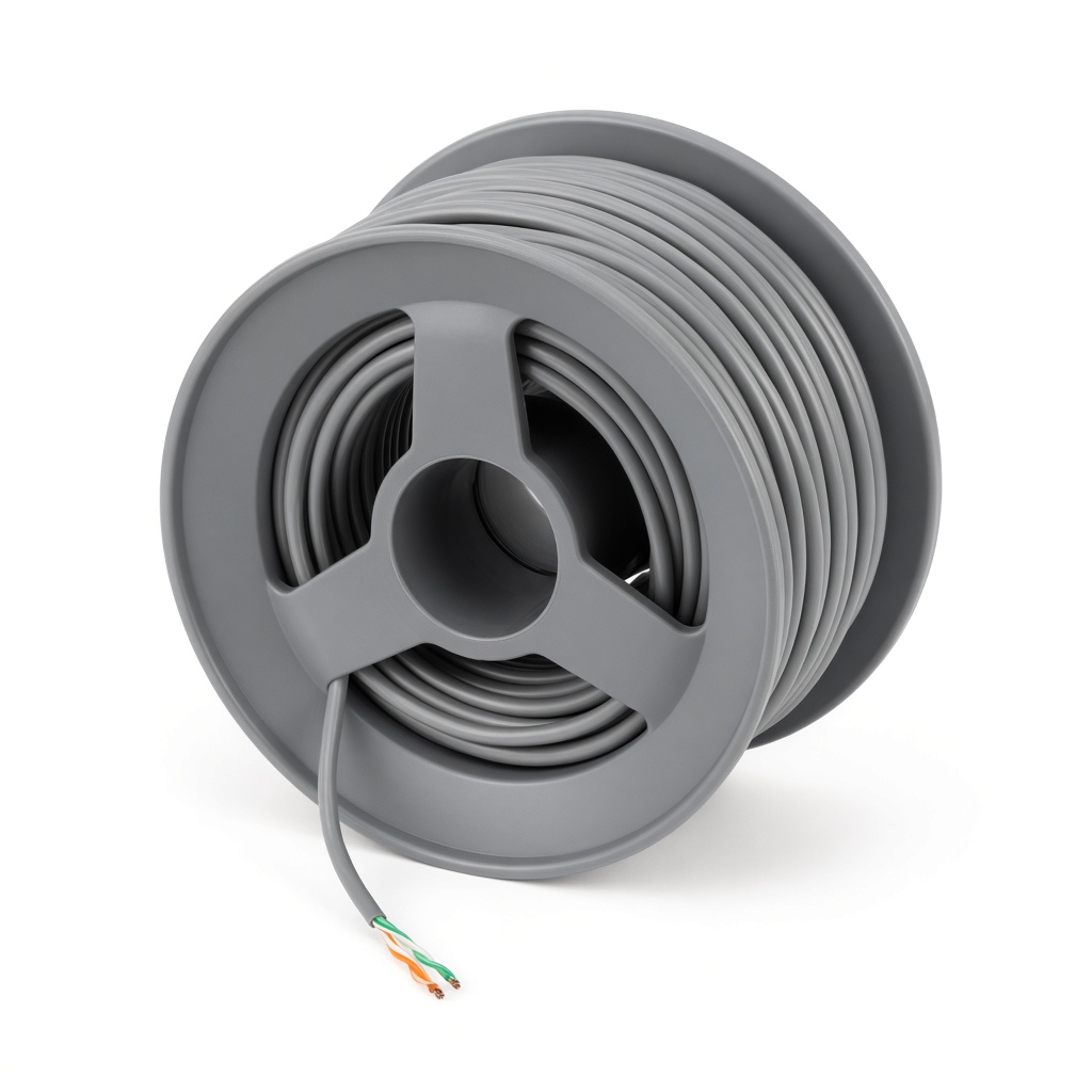 абель витая пара F/UTP кат.5e 4х2х24AWG solid CCA PVC INDOOR омедненный сер. (м) PROCONNECT 01-0142-