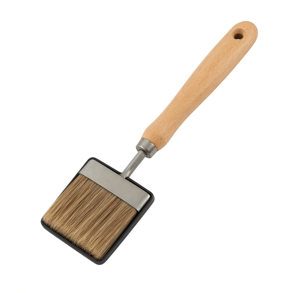 Кисть макловица натуральная щетина пластиковая ручка 140х40 мм для ЛКМ на алкидной основе