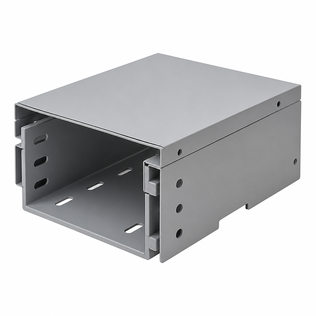 Коробка распределительная ОП 100х100х50мм 6 вводов IP55 сер. Ruvinil 67050