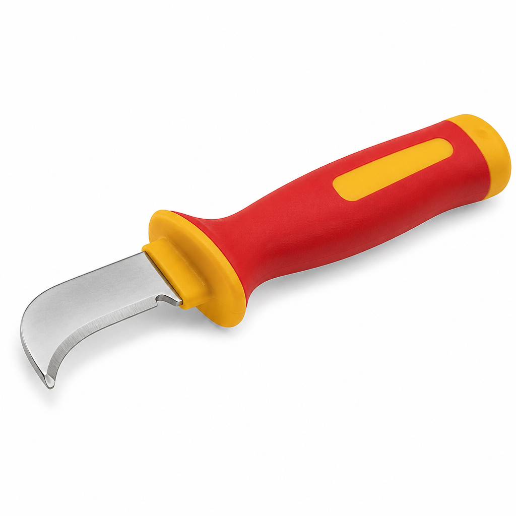 Нож для удаления изоляции KNIPEX VDE, с "пяткой", нержавеющая хирургическая сталь KN-9855SB