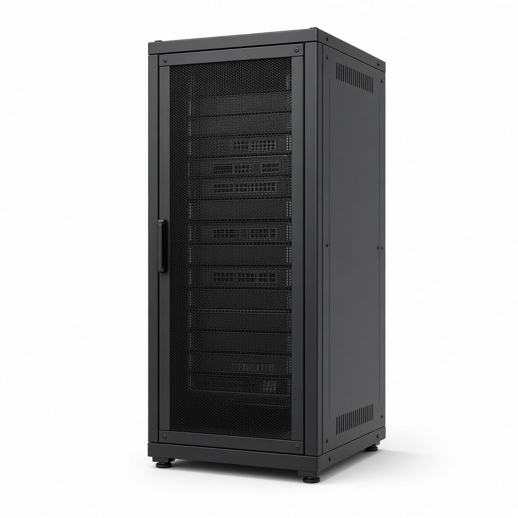 SH-05C-42U60/100, Шкафтелекоммуникационныйнапольный Cabeus, IP20, 42U,2055х600х1000 мм (ВхШхГ), двер